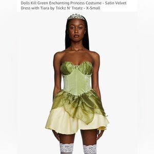 DOLLS KILL, Green Enchanting Princess Costume